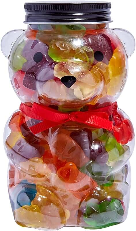 plastic gummy bears|plastic gummy bear container.